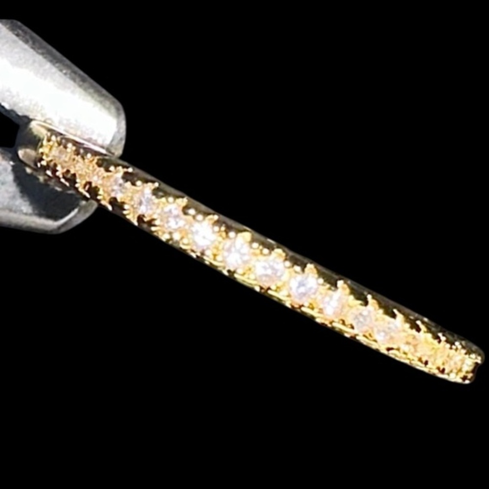 14K Gold Vermeil Band Ring wedding diamond